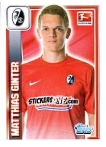 Sticker Matthias Ginter - German Football Bundesliga 2013-2014 n. 98 - Topps