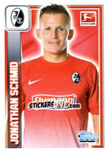 Sticker Jonathan Schmid - German Football Bundesliga 2013-2014 n. 103 - Topps