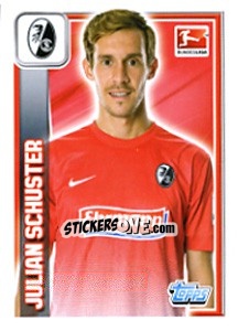 Cromo Julian Schuster - German Football Bundesliga 2013-2014 - Topps