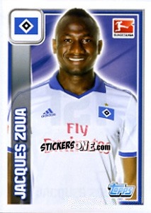 Sticker Jacques Zoua - German Football Bundesliga 2013-2014 - Topps