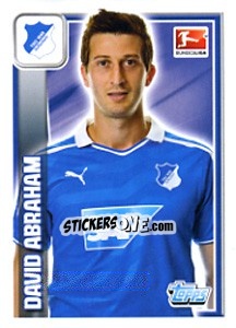 Sticker David Abraham - German Football Bundesliga 2013-2014 n. 140 - Topps