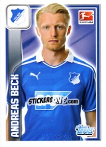 Sticker Andreas Beck - German Football Bundesliga 2013-2014 n. 145 - Topps