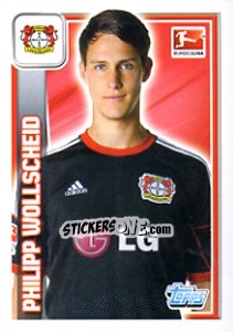 Sticker Philipp Wollscheid - German Football Bundesliga 2013-2014 - Topps