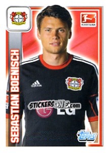 Sticker Sebastian Boenisch - German Football Bundesliga 2013-2014 - Topps