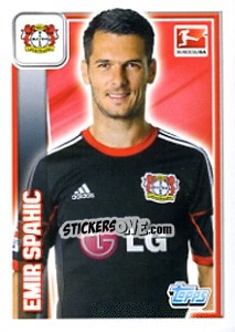 Sticker Emir Spahic - German Football Bundesliga 2013-2014 - Topps