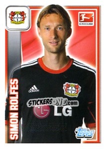 Sticker Simon Rolfes - German Football Bundesliga 2013-2014 - Topps