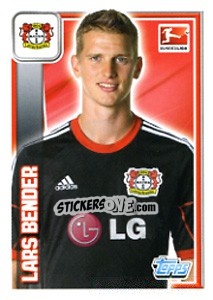 Sticker Lars Bender - German Football Bundesliga 2013-2014 - Topps