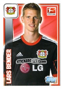 Sticker Lars Bender - German Football Bundesliga 2013-2014 n. 162 - Topps