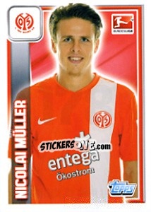 Sticker Nicolai Müller - German Football Bundesliga 2013-2014 - Topps