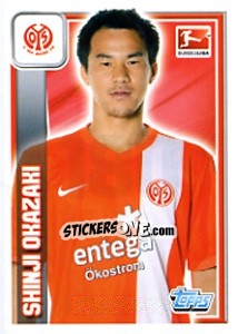 Sticker Shinji Okazaki - German Football Bundesliga 2013-2014 n. 180 - Topps