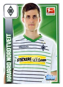 Sticker Havard Nordtveit - German Football Bundesliga 2013-2014 - Topps