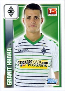 Sticker Granit Xhaka - German Football Bundesliga 2013-2014 n. 192 - Topps
