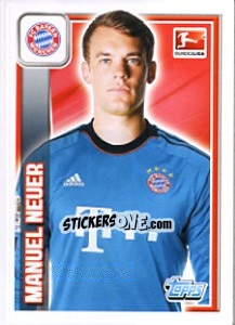 Sticker Manuel Neuer - German Football Bundesliga 2013-2014 n. 199 - Topps
