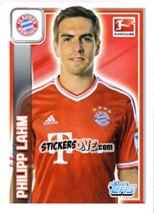 Sticker Philipp Lahm - German Football Bundesliga 2013-2014 n. 200 - Topps
