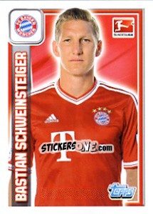 Sticker Bastian Schweinsteiger - German Football Bundesliga 2013-2014 - Topps