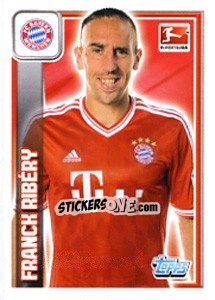 Sticker Franck Ribéry - German Football Bundesliga 2013-2014 - Topps