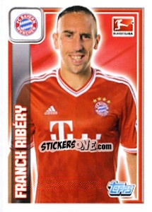 Sticker Franck Ribéry - German Football Bundesliga 2013-2014 n. 210 - Topps