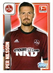 Sticker Per Nilsson - German Football Bundesliga 2013-2014 - Topps