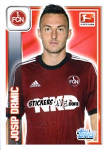 Sticker Josip Drmic - German Football Bundesliga 2013-2014 n. 225 - Topps