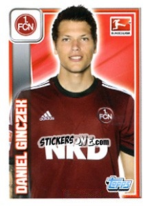 Sticker Daniel Ginczek - German Football Bundesliga 2013-2014 - Topps