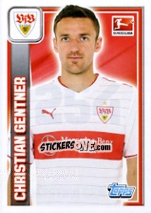 Sticker Christian Gentner - German Football Bundesliga 2013-2014 - Topps