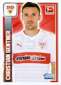 Sticker Christian Gentner - German Football Bundesliga 2013-2014 n. 254 - Topps