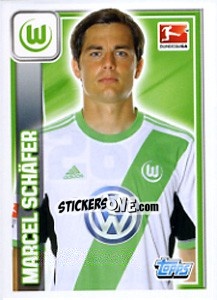 Sticker Marcel Schäfer - German Football Bundesliga 2013-2014 - Topps