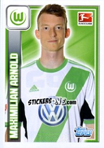 Cromo Maximilian Arnold - German Football Bundesliga 2013-2014 - Topps