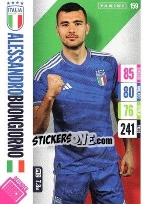 Sticker Alessandro Buongiorno - England 2024 Tournament Edition. Adrenalyn XL
 n. 159 - Panini