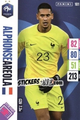 Sticker Alphonse Areola - England 2024 Tournament Edition. Adrenalyn XL
 n. 101 - Panini
