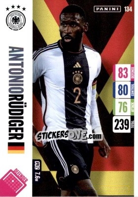Sticker Antonio Rüdiger - England 2024 Tournament Edition. Adrenalyn XL
 n. 134 - Panini