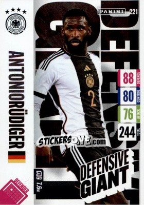 Sticker Antonio Rüdiger - England 2024 Tournament Edition. Adrenalyn XL
 n. 221 - Panini