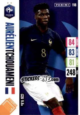 Sticker Aurelien Tchouameni - England 2024 Tournament Edition. Adrenalyn XL
 n. 118 - Panini