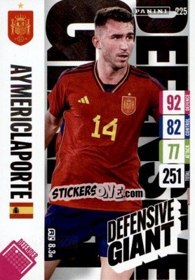 Sticker Aymeric Laporte - England 2024 Tournament Edition. Adrenalyn XL
 n. 225 - Panini