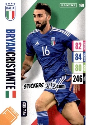 Sticker Bryan Cristante - England 2024 Tournament Edition. Adrenalyn XL
 n. 168 - Panini
