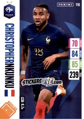 Sticker Christopher Nkunku - England 2024 Tournament Edition. Adrenalyn XL
 n. 116 - Panini