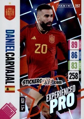 Sticker Dani Carvajal - England 2024 Tournament Edition. Adrenalyn XL
 n. 257 - Panini