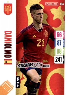 Sticker Dani Olmo - England 2024 Tournament Edition. Adrenalyn XL
 n. 194 - Panini