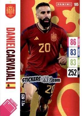Sticker Daniel Carvajal - England 2024 Tournament Edition. Adrenalyn XL
 n. 185 - Panini