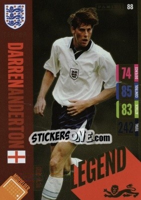 Sticker Darren Anderton - England 2024 Tournament Edition. Adrenalyn XL
 n. 88 - Panini