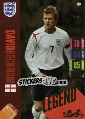 Sticker David Beckham - England 2024 Tournament Edition. Adrenalyn XL
 n. 89 - Panini