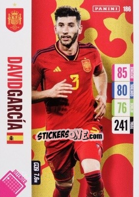 Sticker David Garcia - England 2024 Tournament Edition. Adrenalyn XL
 n. 186 - Panini