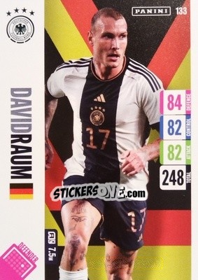 Sticker David Raum - England 2024 Tournament Edition. Adrenalyn XL
 n. 133 - Panini