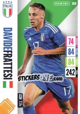 Sticker Davide Frattesi - England 2024 Tournament Edition. Adrenalyn XL
 n. 169 - Panini