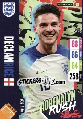 Sticker Declan Rice - England 2024 Tournament Edition. Adrenalyn XL
 n. 69 - Panini