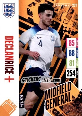 Sticker Declan Rice - England 2024 Tournament Edition. Adrenalyn XL
 n. 227 - Panini
