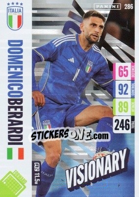 Sticker Domenico Berardi - England 2024 Tournament Edition. Adrenalyn XL
 n. 286 - Panini