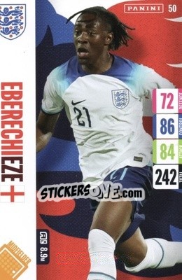 Sticker Eberechi Eze - England 2024 Tournament Edition. Adrenalyn XL
 n. 50 - Panini
