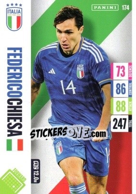 Sticker Federico Chiesa - England 2024 Tournament Edition. Adrenalyn XL
 n. 174 - Panini