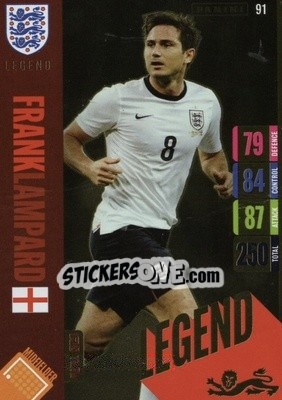 Sticker Frank Lampard - England 2024 Tournament Edition. Adrenalyn XL
 n. 91 - Panini